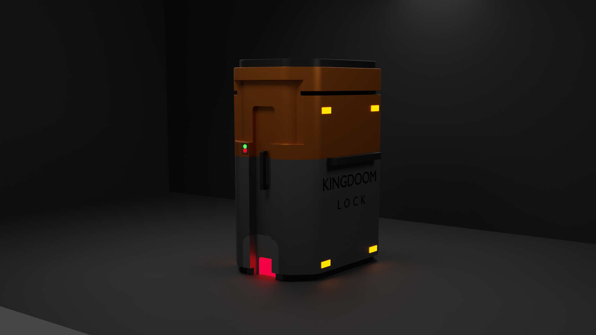 Kingdom lock 3D design modeling test just for fun