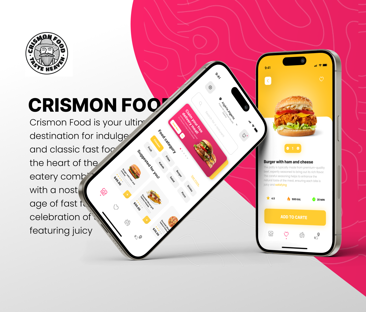 Ux-Ui design for Crismon Food