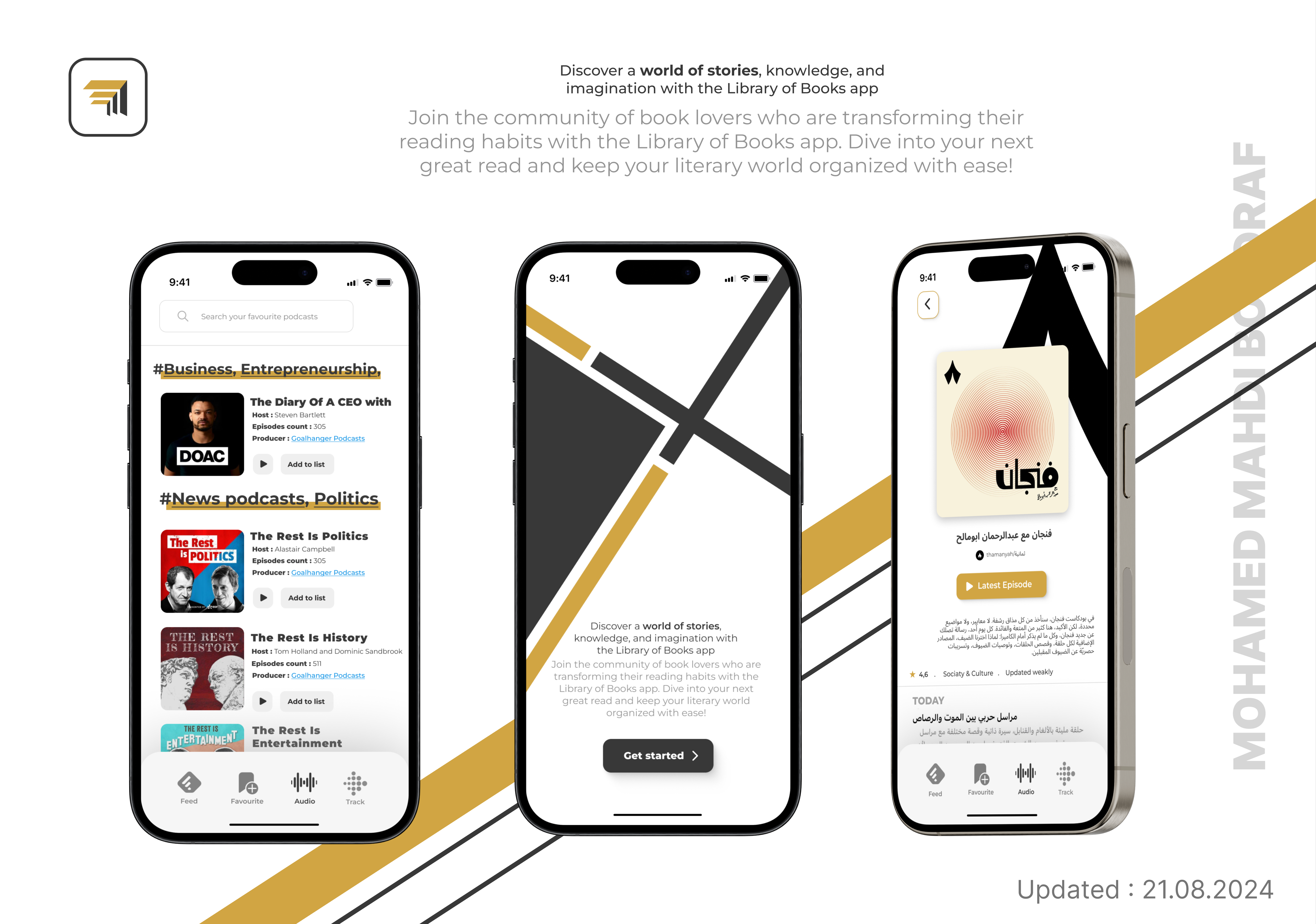 Ux-Ui design consept for Voice Era App