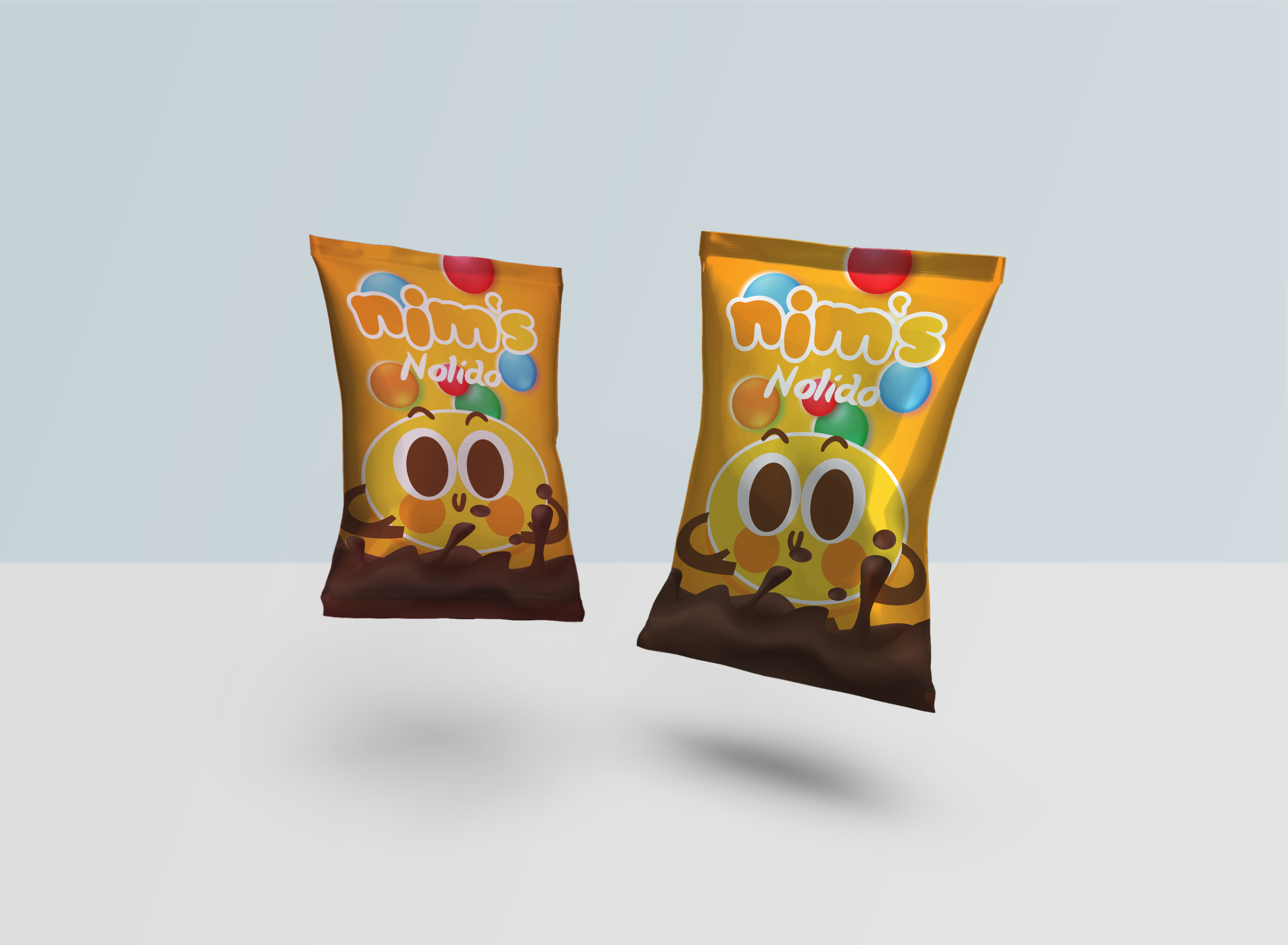 Nolido's smarties chocolate packaging desing